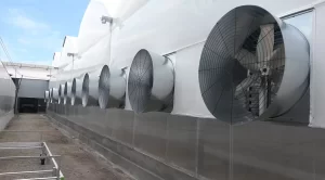 Estrattore a cono in acciaio galvanizzato per serre