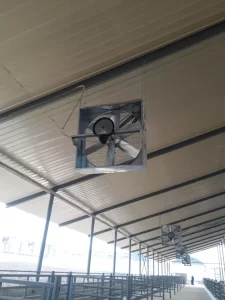 EOR fan in combination with misting system for cooling efficiency
