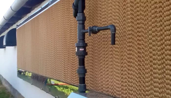 Gronda serbatoio AISI 304 inox per impianto evaporativo