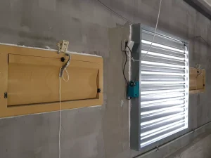 Controllo automatico con serranda di ripresa d’aria motorizzata